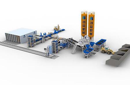 Ligne de production de blocs entièrement automatique